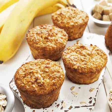 Banana oat muffins