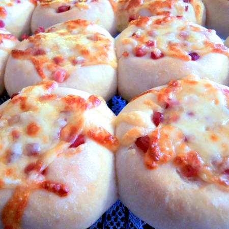 Cheese and bacon rolls
