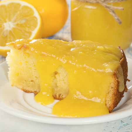 Easy lemon curd cake