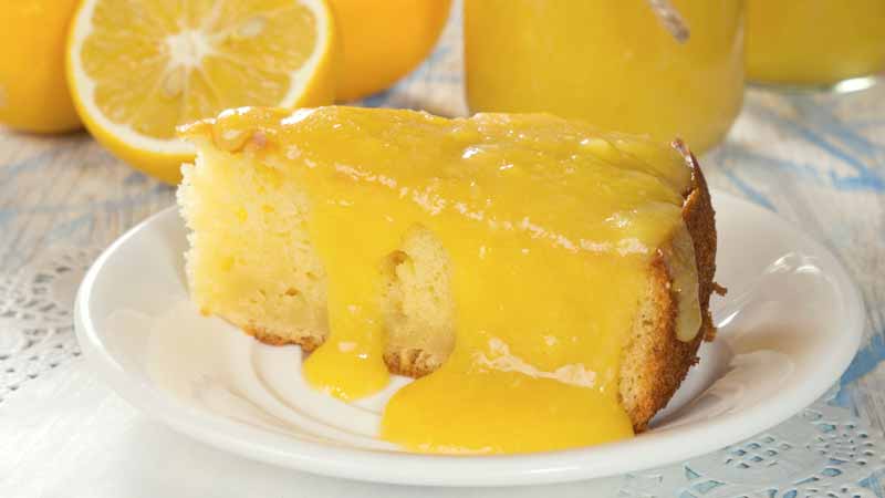 Easy lemon curd cake
