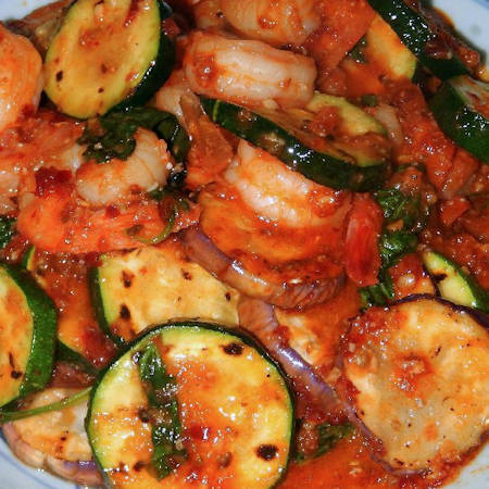 Prawn and vegetable curry
