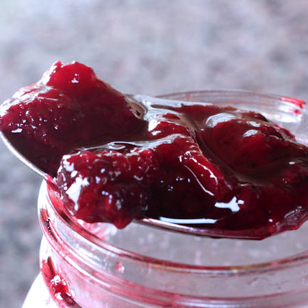 Strawberry and cherry jam